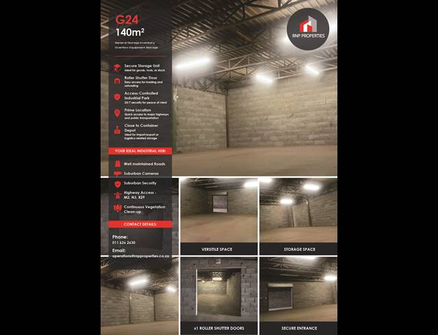 Industrial property to rent in HERIOTDALE